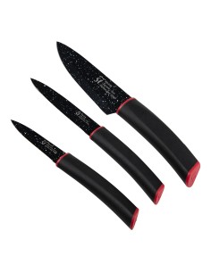 Juego de cuchillos 3 piezas acero inox keops marble