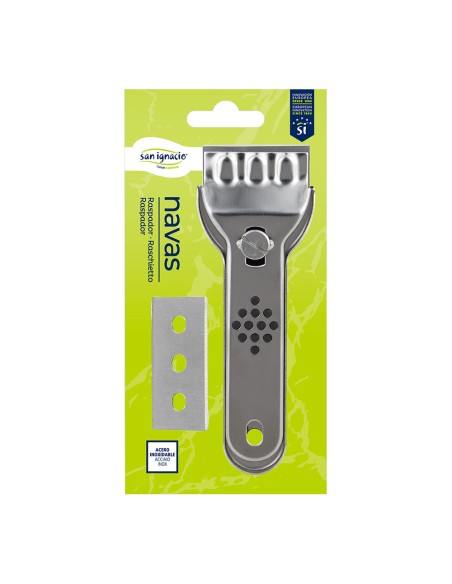 Rasqueta 13,7 x 4,5 cm acero inox navas sg-7278 san ignacio