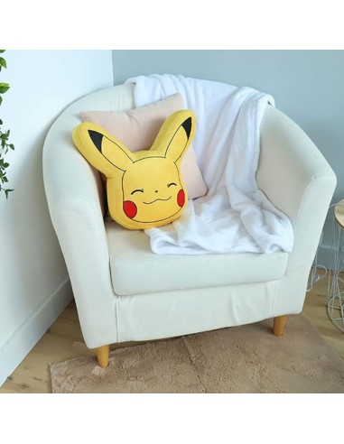 Cojin 3d aprox. 40 x 40 cm pikachu
