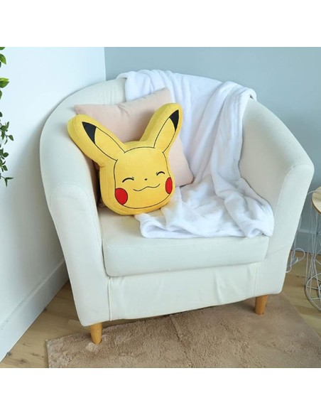 Cojin 3d aprox. 40 x 40 cm pikachu