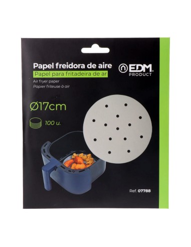 Papel freidora de aire ø17cm 100 uds