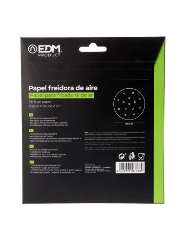 Papel freidora de aire ø17cm 100 uds