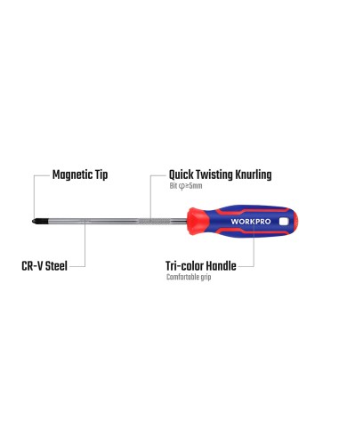 Destornillador phillips ph2 x 100 mm