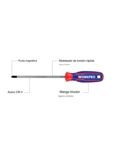 Destornillador phillips ph2 x 150 mm