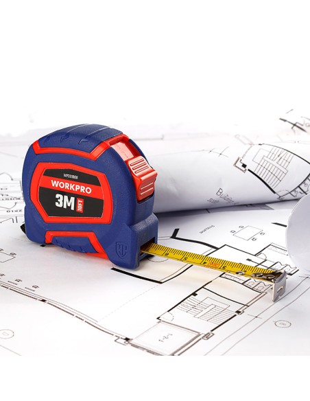 Flexómetro 3m x 16mm. workpro