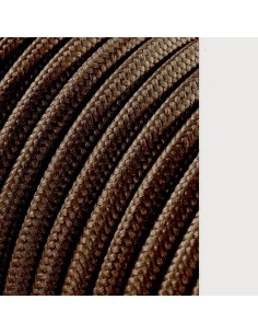 Carrete cable cordón tubular h03vv-f 2 x 0,75 mm² marrón, 25 m