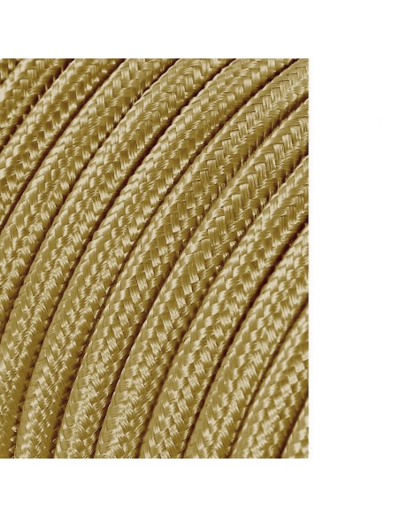 Carrete cable cordón tubular h03vv-f 2 x 0,75 mm² oro oscuro, 25 m