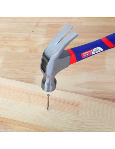 Martillo de carpintero de 450g con mango de...