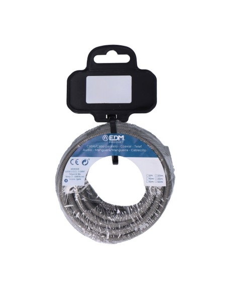 Carrete cable cordón tubular h03vv-f 2 x 0,75 mm² gris oscuro, 25 m