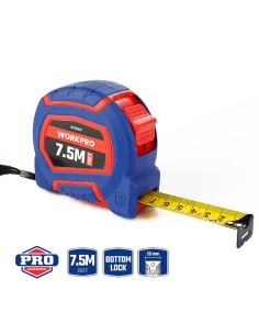 Flexómetro 7,5m x 25mm. workpro 2