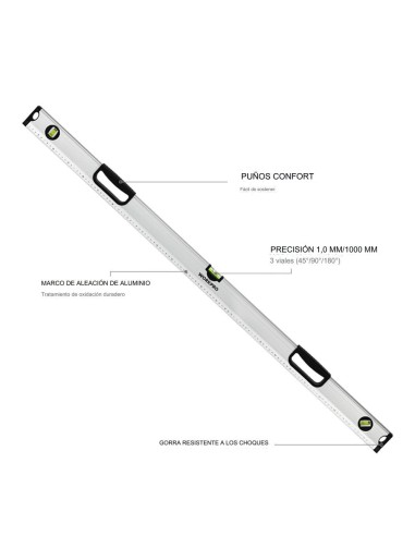 Nivel de burbuja 100cm. workpro