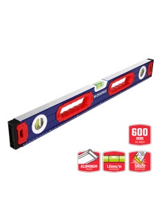 Nivel de burbuja c/base mágnetica 60cm. workpro 2