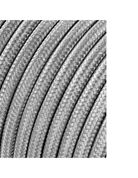 Carrete cable cordón tubular h03vv-f 2 x 0,75 mm² plata, 25 m