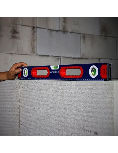 Nivel de burbuja c/base mágnetica 60cm. workpro