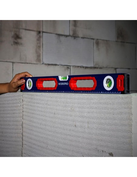 Nivel de burbuja c/base mágnetica 60cm. workpro