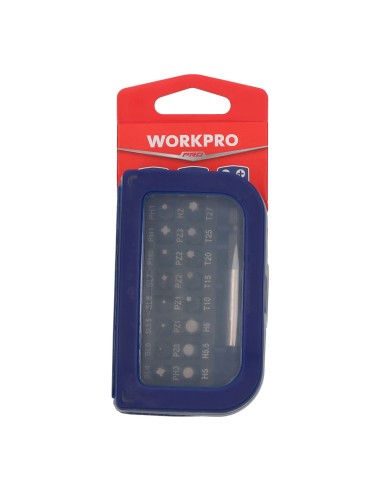Puntas destornillador, juego 31 piezas. workpro
