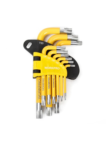 Llaves torx de seguridad, juego 9 piezas