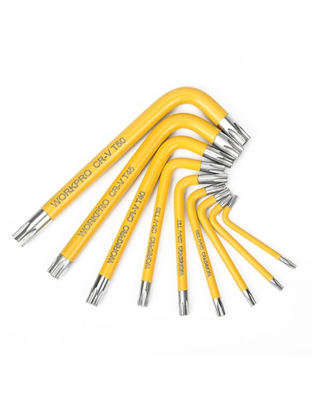 Llaves torx de seguridad, juego 9 piezas
