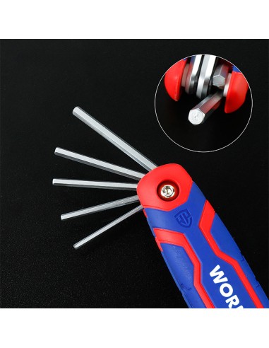 Llaves allen, juego de 8 piezas, plegables...