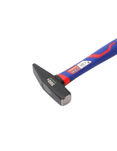 Martillo de maquinista de 300g con mango de fibra de vidrio. workpro