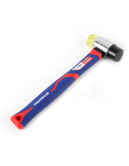 Martillo de nylon con mango de fibra de vidrio. workpro