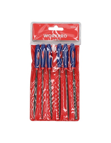 Limas miniatura, juego 6 piezas. workpro