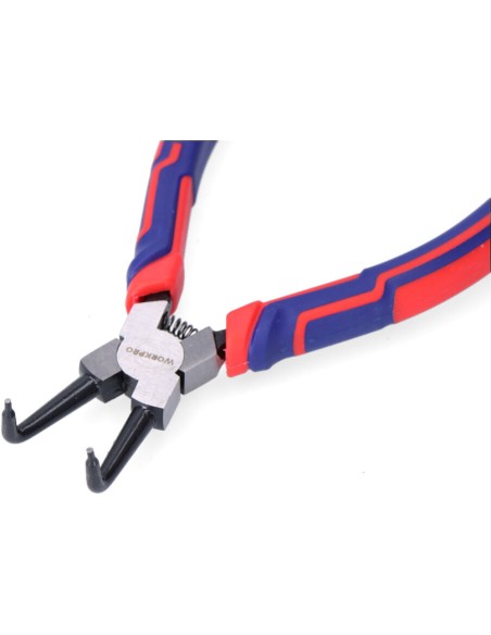 Alicates curvados arandelas, retencion exterior, 180 mm