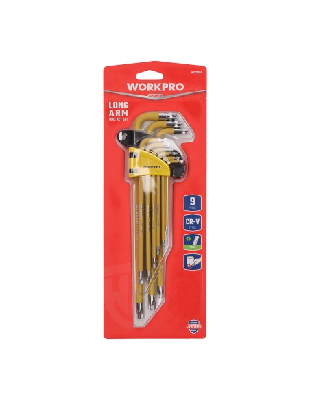 Llaves torx largas de seguridad, juego de 9 piezas