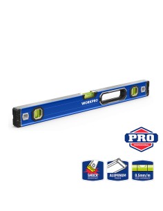 Nivel de burbuja c/base mágnetica 40cm pro. workpro 2