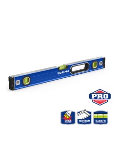 Nivel de burbuja c/base mágnetica 60cm pro. workpro 2