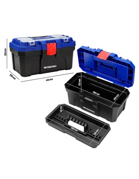 Caja de herramientas 41x23x20,5cm. workpro
