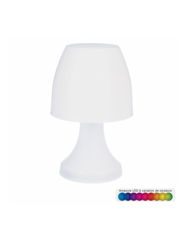 Lampara led de mesa, rgb, a pilas 3 x aaa/lr03 (no incluidas) 17,5 x 27,5 cm, incluye expositor