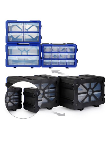 Organizador apilable de 4 cajones. workpro