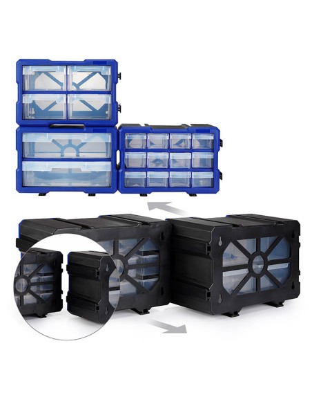 Organizador apilable de 4 cajones. workpro