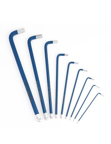 Llaves allen largas, juego 9 piezas, (métrico)