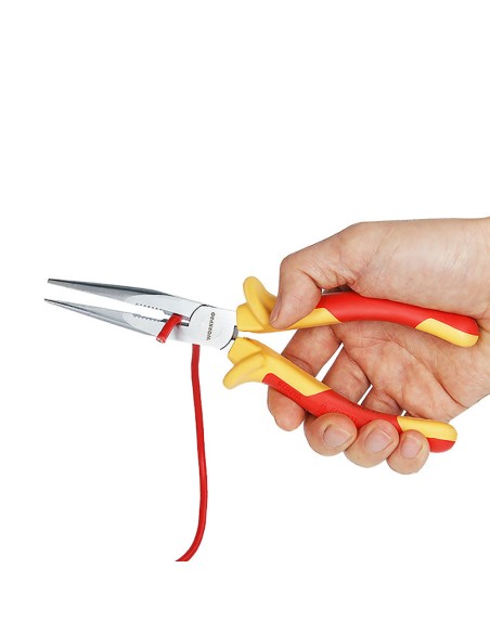 Alicates de punta larga aislado vde 160 mm