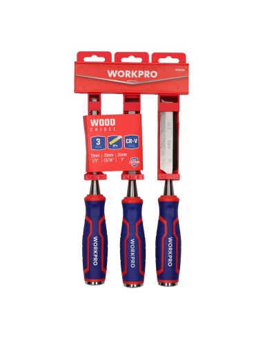 Formones, 3piezas. workpro