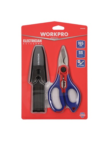 Tijera de electricista. workpro
