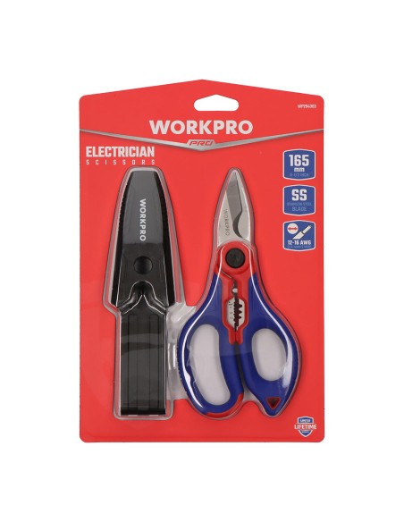 Tijera de electricista. workpro