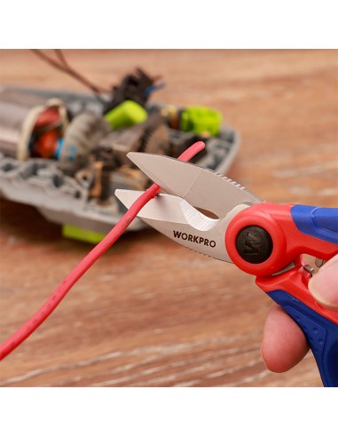 Tijera de electricista. workpro