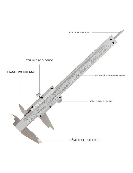 Calibre vernier de 150mm. workpro
