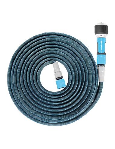 Kit manguera extensible zygzag 7,5 a 15 con conectores y lanza multi ergo cellfast