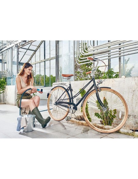 Kit manguera extensible zygzag 7,5 a 15 con conectores y lanza multi ergo cellfast