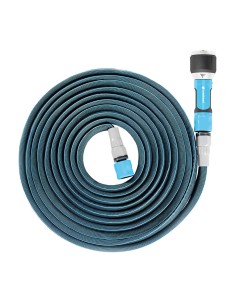 Kit manguera extensible zygzag 15 a 30 con conectores y lanza multi ergo cellfast