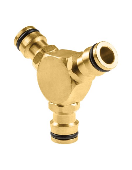 Conector de 3 vias latón brass