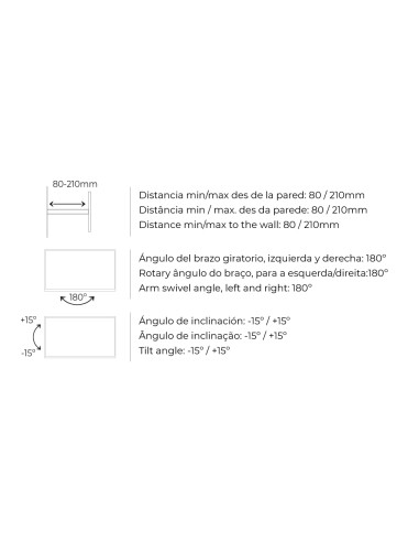 Soporte universal tv de 23-42 pulgadas 25 kg...