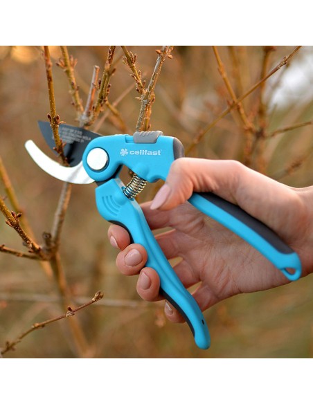 Tijera de poda para ramas tiernas ideal cellfast, corte de ø16 mm