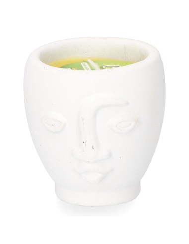 Vela citronela de terracota "caras" colores...