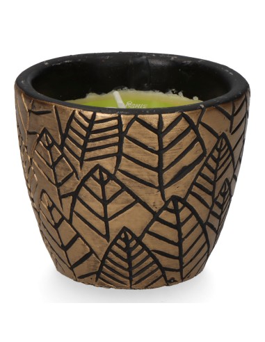 Vela citronela de terracota "hojas" colores...