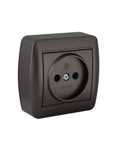 Base fija 2p, 16a 250v~. de superficie. serie mural